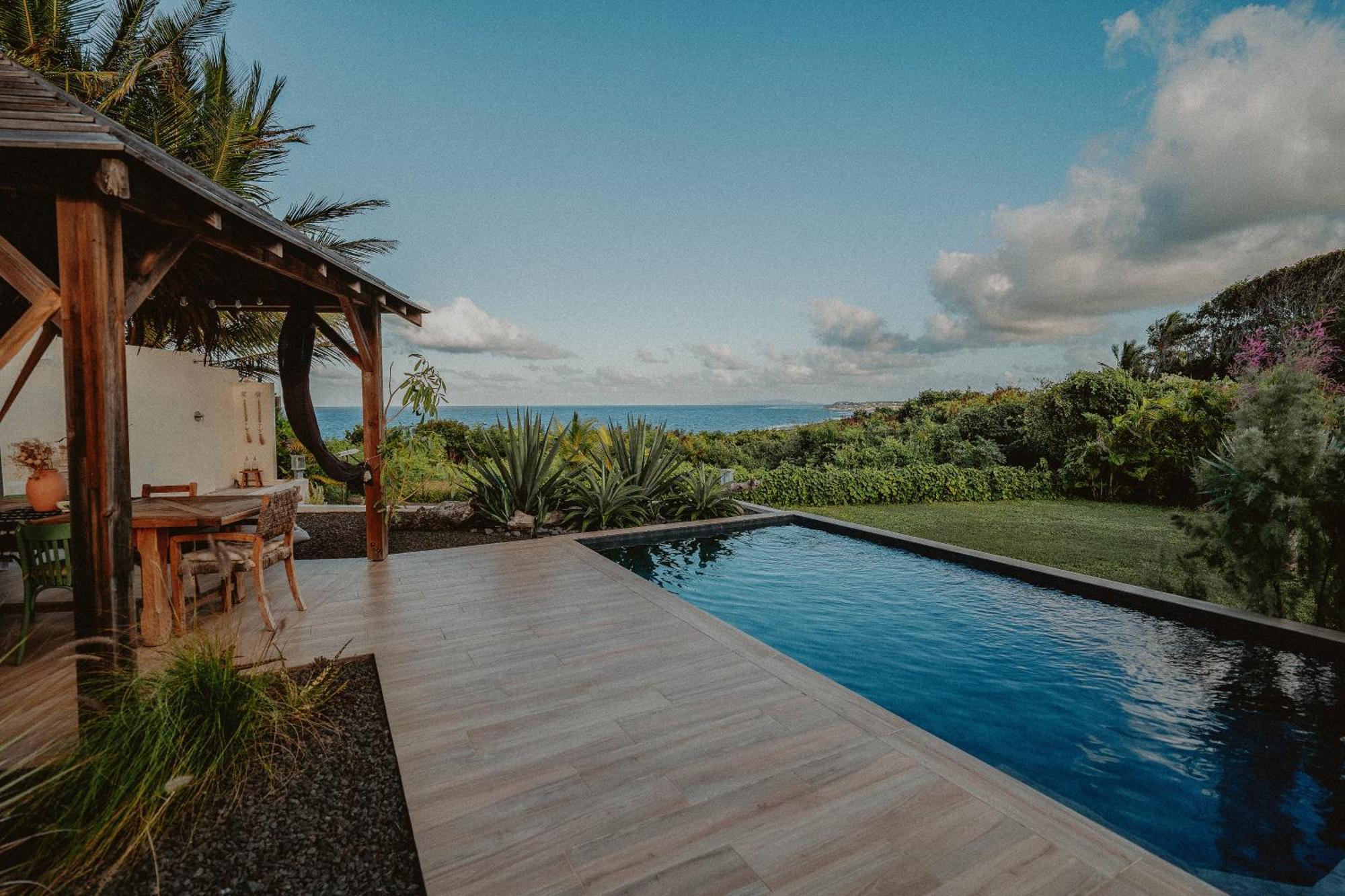 Villa Manika Vue Mer Le Moule Kültér fotó